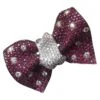 Diamond Ruby White Gold Handcrafted In Italy Papillon Bow Chocker Brooch