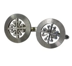 Patek Phillipe Calatrava 18 Carat White Gold Pair Of Cufflinks