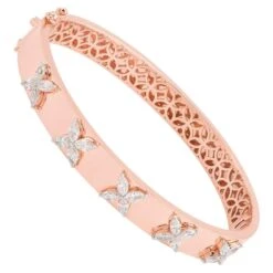 1.5 Ct. Si Clarity Hi Color Marquise Diamond Bracelet 14 Karat Rose Gold Jewelry