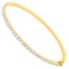 1.98 Carat SI Clarity HI Color Diamond Pave Sleek Bracelet 14 Karat Yellow Gold -Mode Bijouterie Magasin 18845872 datamatics