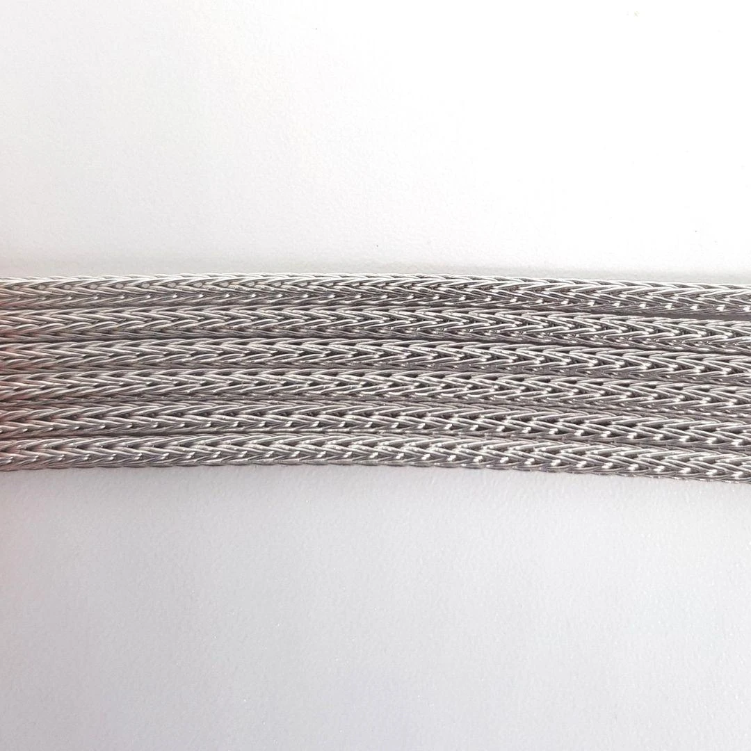 Unknown 18 Carat White Gold Wheat Link Necklace 7 Unknown 18 Carat White Gold Wheat Link Necklace – Image 5