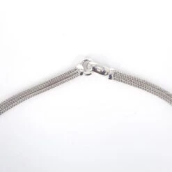 Unknown 18 Carat White Gold Wheat Link Necklace 13 Unknown 18 Carat White Gold Wheat Link Necklace -Mode Bijouterie Magasin 18CT WHITE GOLD WHEAT LINK NECKLACE 12 master