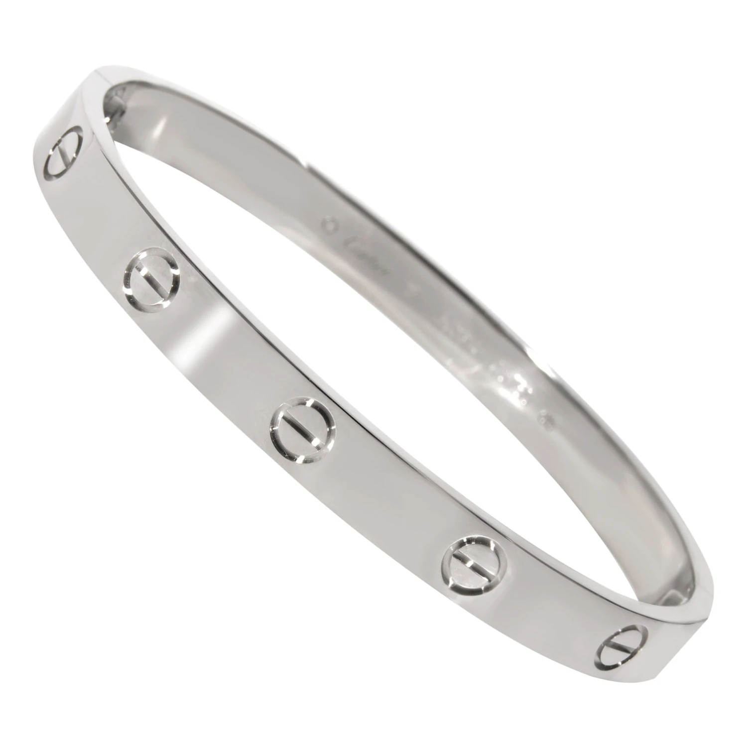 Cartier Love Bracelet In 18k White Gold 3 Cartier Love Bracelet In 18k White Gold