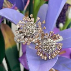 Lugano 30 Carat Mixed And Round Brilliant Colored Diamond Cuff -Mode Bijouterie Magasin 19252 bc master