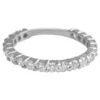 $1 NO RESERVE - 1.01 Carat Diamonds 3/4 Eternity Band - 14K White Gold Ring -Mode Bijouterie Magasin 19334462 datamatics