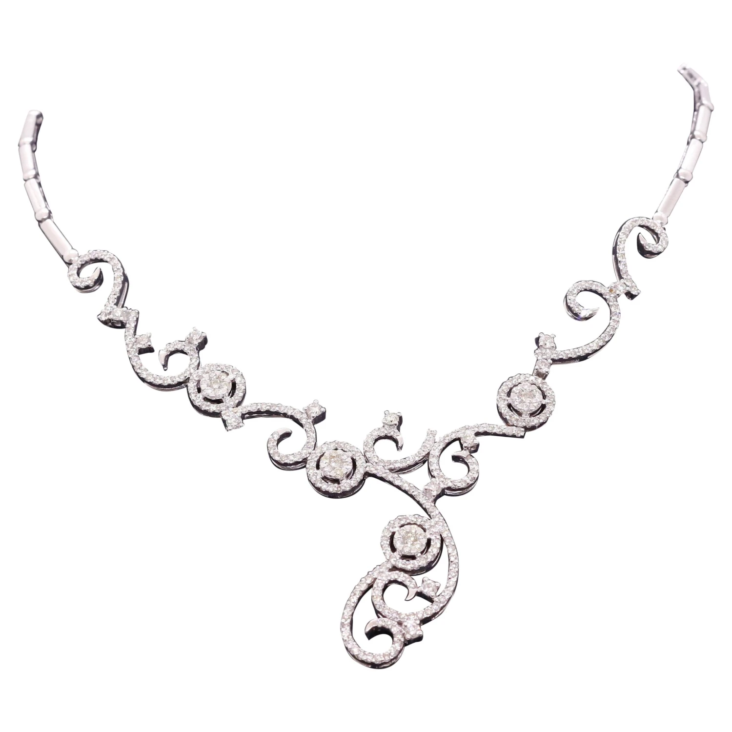 Unknown Designer Diamond Necklace 3 Unknown Designer Diamond Necklace