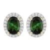 Unknown Natural Green Tourmaline And Diamond Halo Earrings 2 Carats 14k Yellow Gold 2 Unknown Natural Green Tourmaline And Diamond Halo Earrings 2 Carats 14k Yellow Gold -Mode Bijouterie Magasin 19440132 datamatics