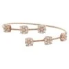 Unknown 14 Karat Rose Gold Diamond Bypass Bracelet -Mode Bijouterie Magasin 19449612 datamatics
