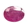 Unknown Certified 3.66 Carats Mozambique Ruby Oval Faceted Cutstone No Heat Natural Gem