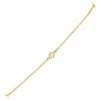 Tiffany & Co. Elsa Peretti Diamonds By The Yard 3 Stone Bracelet 18k Yellow Gold