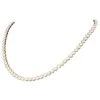 Diamond Bezel Set Tennis Necklace In 14k Yellow Gold