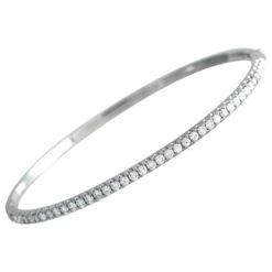 LB Exclusive 18Karat White Gold 1.0Carat Diamond Bracelet
