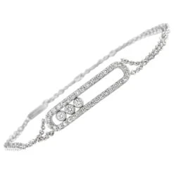 LB Exclusive 18k White Gold 0.45 Carat Diamond Bracelet