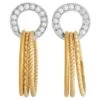 Carrara Y Carrara 18k Yellow Gold 0.30 Carat Diamond Earrings -Mode Bijouterie Magasin 19510732 datamatics