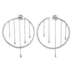 Piero Milano 18k White Gold 1.10 Carat Diamond Earrings