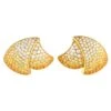 Stefan Hafner 18Karat Yellow Gold 1.60Carat Diamond And Sapphire Earrings -Mode Bijouterie Magasin 19511002 datamatics