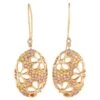 Io Si 18Karat Rose Gold 0.19Carat Diamond And Sapphire Earrings