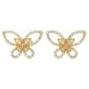 LB Exclusive 18k Yellow Gold 0.75 Carat Diamond Butterfly Earrings -Mode Bijouterie Magasin 19511782 datamatics