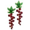 Augustine Red Glass Paste Gooseberries Earrings -Mode Bijouterie Magasin 19512632 datamatics
