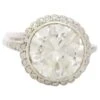 Unknown GIA White Diamond Round Halo Ring In Platinum 2 Unknown GIA White Diamond Round Halo Ring In Platinum -Mode Bijouterie Magasin 19523282 datamatics