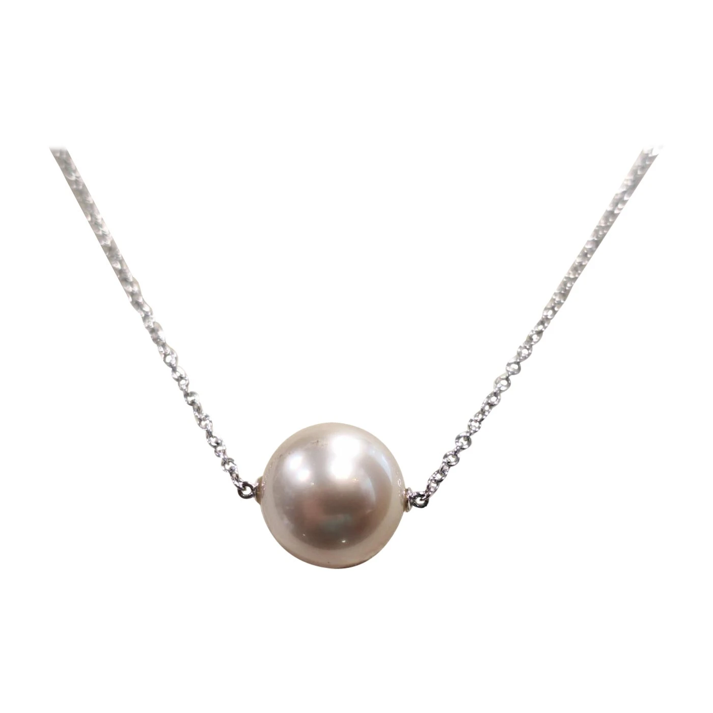 Gilin 18k White Gold Necklace With South Sea Pearl 3 Gilin 18k White Gold Necklace With South Sea Pearl