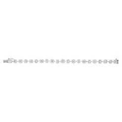 18 Karat White Gold 5.20 Carat Diamond Tennis Bracelet