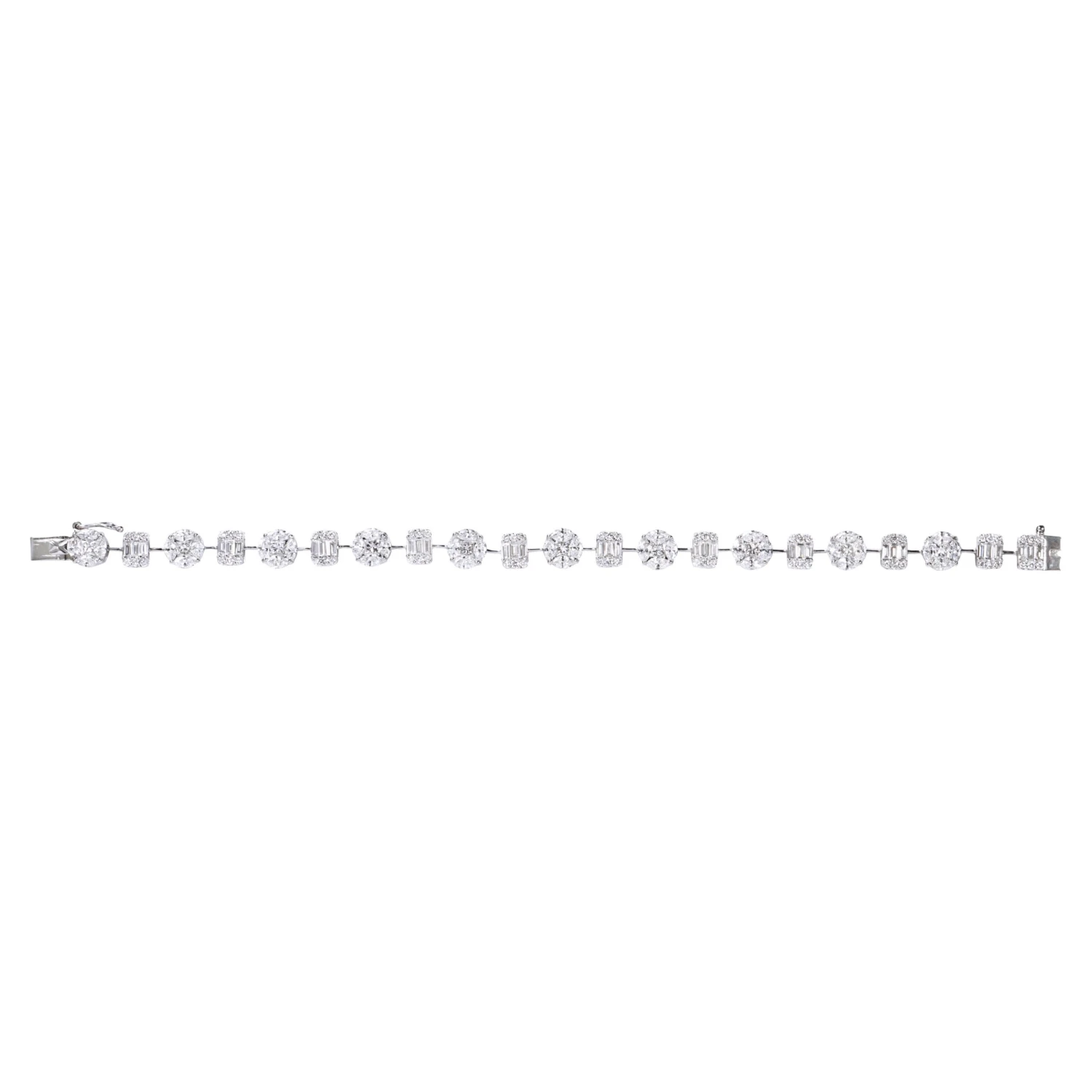 18 Karat White Gold 5.20 Carat Diamond Tennis Bracelet 3 18 Karat White Gold 5.20 Carat Diamond Tennis Bracelet