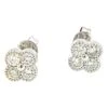 Very Cool .67 Carat Four Leafs Clover Lucky White Diamond Earring -Mode Bijouterie Magasin 19542292 datamatics