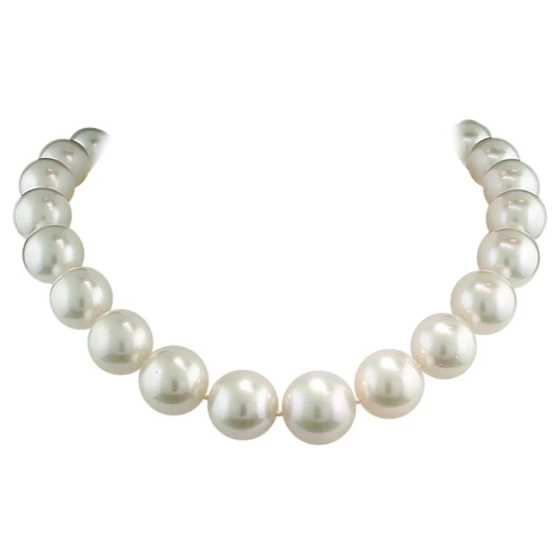 Unknown Necklace South Sea Pearls From Australia Diamond Clasp White Gold 3 Unknown Necklace South Sea Pearls From Australia Diamond Clasp White Gold