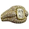 Unisex 5.13 Carat Diamond And 18k Yellow Gold Cluster Ring 2 Unisex 5.13 Carat Diamond And 18k Yellow Gold Cluster Ring -Mode Bijouterie Magasin 19575582 datamatics