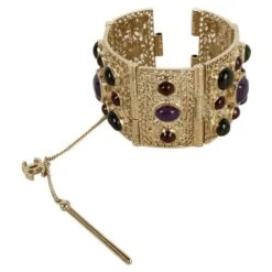 Chanel Bracelet In Champagne Metal And Resin Fall, 2009