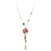 Mother Of Pearl 14k Yellow Gold Link Chain Necklace -Mode Bijouterie Magasin 19583582 datamatics