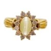 Unknown Natural Cats Eye Diamond Ring 2 Unknown Natural Cats Eye Diamond Ring -Mode Bijouterie Magasin 19620302 datamatics