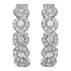 0.61cttw Round Cut Diamond Huggie Hoop Earrings 14k White Gold 2 0.61cttw Round Cut Diamond Huggie Hoop Earrings 14k White Gold -Mode Bijouterie Magasin 19653272 datamatics