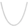 Unknown 18 Karat White Gold Diamond Tennis Necklace -Mode Bijouterie Magasin 19655172 datamatics