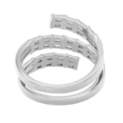 1.15 Carat The Spiral Baguette Diamond Ring 18k White Gold -Mode Bijouterie Magasin 1 08311 master