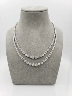 Roman Malakov 12.94 Carats Total Round Diamond Double Strand Tennis Necklace 12 Roman Malakov 12.94 Carats Total Round Diamond Double Strand Tennis Necklace -Mode Bijouterie Magasin 20190225 104159 master