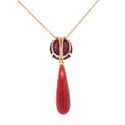 Unknown Pendant Neacklace Ruby Glass Filed Diamond Coral Rose Gold 18 Karat 12 Unknown Pendant Neacklace Ruby Glass Filed Diamond Coral Rose Gold 18 Karat -Mode Bijouterie Magasin 2019 10 30 17 05 17 master