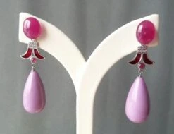 Art Deco Style Ruby Phosphosiderite 14K Gold Diamonds Red Enamel Dangle Earrings 11 Art Deco Style Ruby Phosphosiderite 14K Gold Diamonds Red Enamel Dangle Earrings -Mode Bijouterie Magasin 20200610 132406 master
