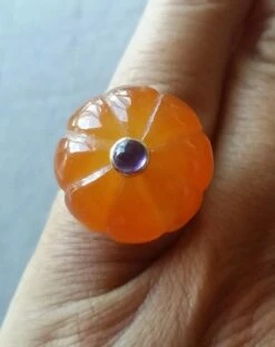 Carnelian Turban Fashion Ring Amethyst Cabochon 14 Karat Yellow Gold 15 Carnelian Turban Fashion Ring Amethyst Cabochon 14 Karat Yellow Gold -Mode Bijouterie Magasin 20200706 143027 master