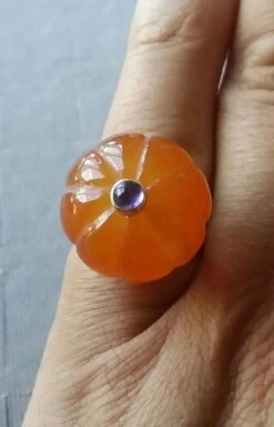 Carnelian Turban Fashion Ring Amethyst Cabochon 14 Karat Yellow Gold 13 Carnelian Turban Fashion Ring Amethyst Cabochon 14 Karat Yellow Gold -Mode Bijouterie Magasin 20200706 143250 master