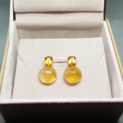 Octagon Cut Faceted Cognac Citrine Golden Citrine Button 14 Kt Solid Yellow Gold 24 Octagon Cut Faceted Cognac Citrine Golden Citrine Button 14 Kt Solid Yellow Gold -Mode Bijouterie Magasin 20200822 150714 master