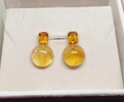 Octagon Cut Faceted Cognac Citrine Golden Citrine Button 14 Kt Solid Yellow Gold 23 Octagon Cut Faceted Cognac Citrine Golden Citrine Button 14 Kt Solid Yellow Gold -Mode Bijouterie Magasin 20200822 150810 master