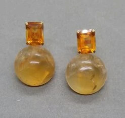 Octagon Cut Faceted Cognac Citrine Golden Citrine Button 14 Kt Solid Yellow Gold 19 Octagon Cut Faceted Cognac Citrine Golden Citrine Button 14 Kt Solid Yellow Gold -Mode Bijouterie Magasin 20200822 150947 master