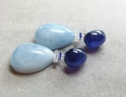 Art Deco Style Gold Diamonds Blue Sapphire Enamel Aquamarine Drops Earrings 15 Art Deco Style Gold Diamonds Blue Sapphire Enamel Aquamarine Drops Earrings -Mode Bijouterie Magasin 20201216 015512 master