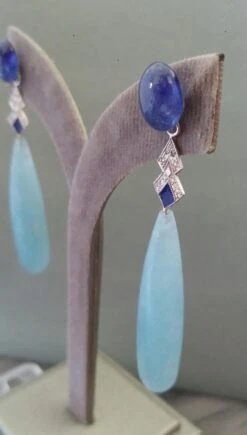 Art Deco Style Aquamarine Gold Diamonds Blue Sapphire Blue Enamel Drops Earrings 21 Art Deco Style Aquamarine Gold Diamonds Blue Sapphire Blue Enamel Drops Earrings -Mode Bijouterie Magasin 20210102 211623 master