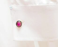 Unknown Cabochon Ruby With Blue Sapphire Cufflinks Set In 18 Karat Gold Settings -Mode Bijouterie Magasin 20210611 105324 master