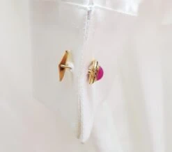 Unknown Cabochon Ruby With Blue Sapphire Cufflinks Set In 18 Karat Gold Settings -Mode Bijouterie Magasin 20210611 105332 master