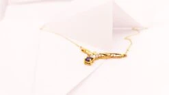 Unknown Blue Sapphire With Diamond Necklace Set In 18 Karat Gold Settings -Mode Bijouterie Magasin 20220221 121837 master