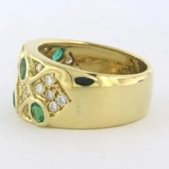 Unknown Emeralds And Diamonds 18k Gold Ring Ringsize 55 -Mode Bijouterie Magasin 20221992 5 1600x1600 master